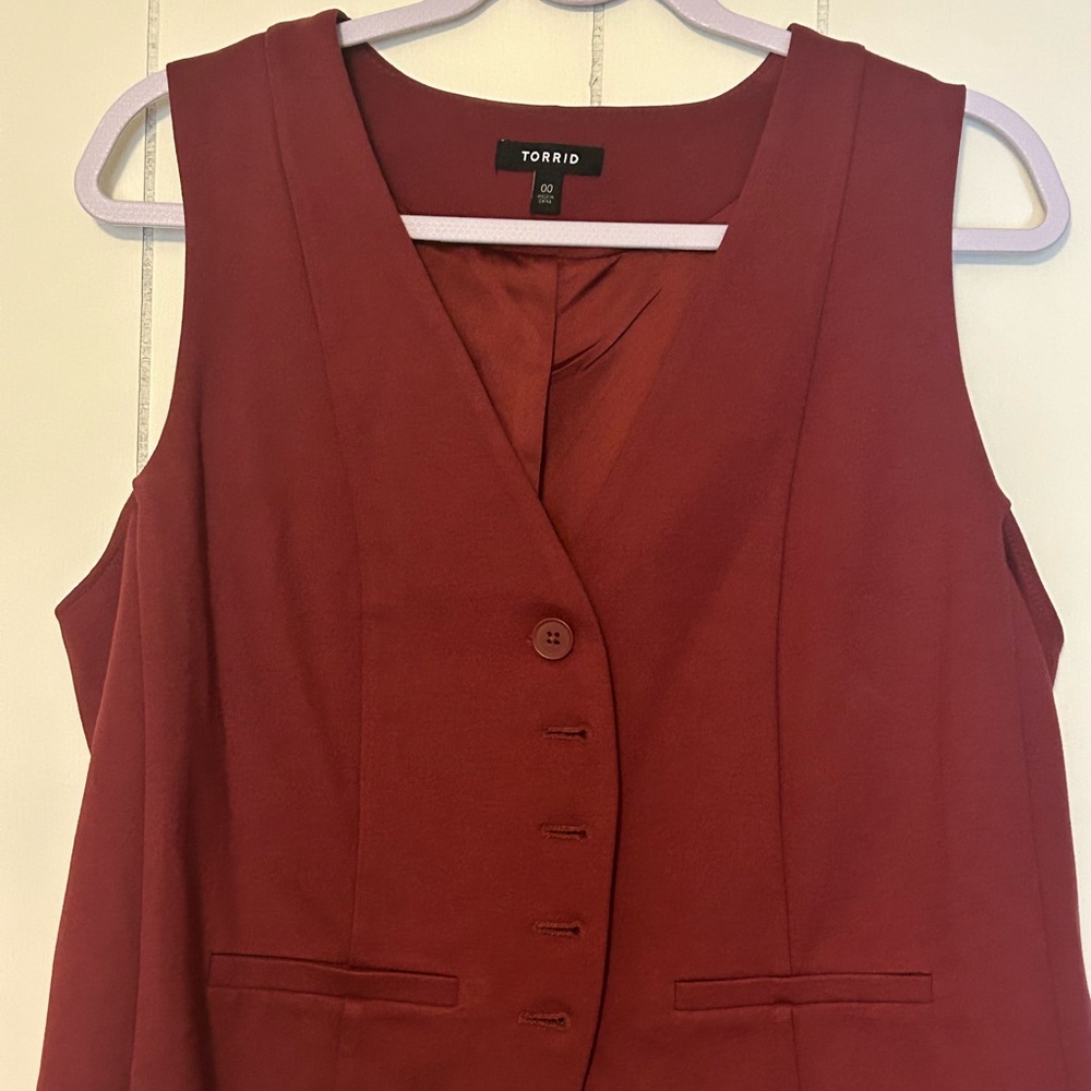 Torrid Red Sleeveless Vest
